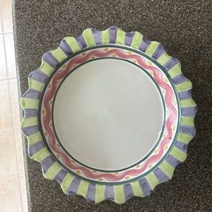 Mackenzie Childs Piccadilly Pie Dish NEW